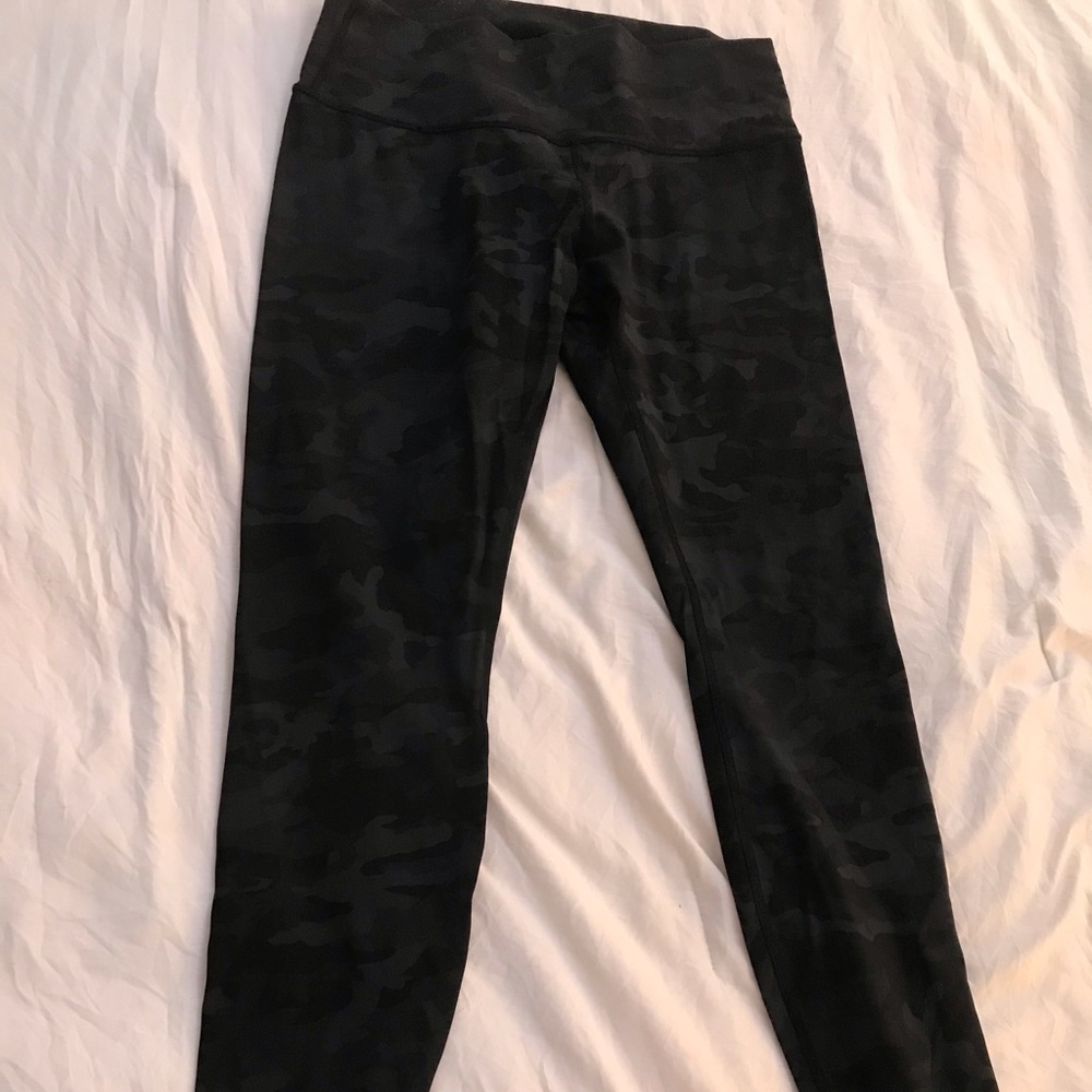 Lululemon grey Camo high waisted leggings